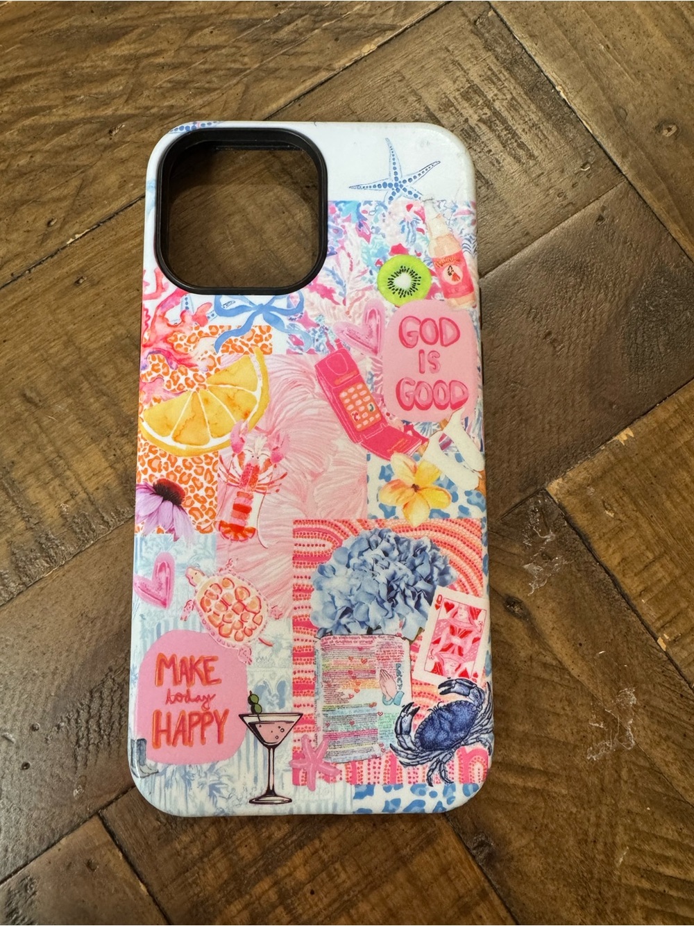 Floral Patchwork Pink Phone Case - Stylish Protection